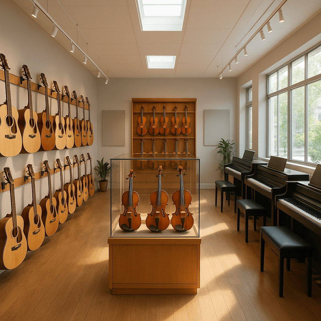 Innenraum Musikgeschäft